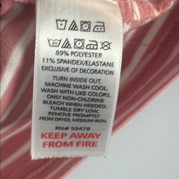 Tommy Bahama Pink & White Stripped Preppy Short Sleeve Tee Size Large - Picture 8 of 9